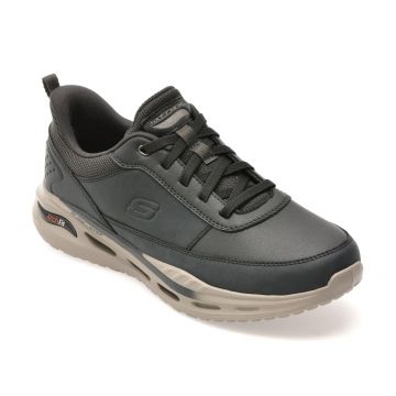Pantofi sport SKECHERS negri, ARCH FIT ORVAN , din piele naturala