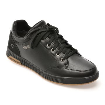 Pantofi sport SKECHERS negri, CAVELL, din piele ecologica