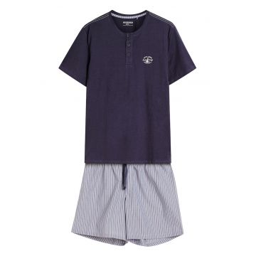 Pijama barbati Octave  bleumarin - albastru aprins