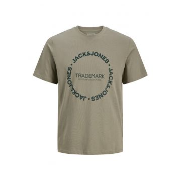 Plus Tricou barbati JJBENSON Crem - Verde masliniu