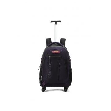 Rucsac-troler cu buzunare cu fermoar - Violet