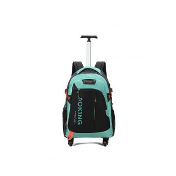 Rucsac-troler cu compartimente multiple - Verde