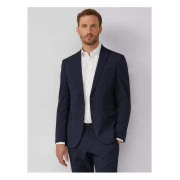 Sacou barbati cu model fin si croiala Regular Fit - Bleumarin inchis