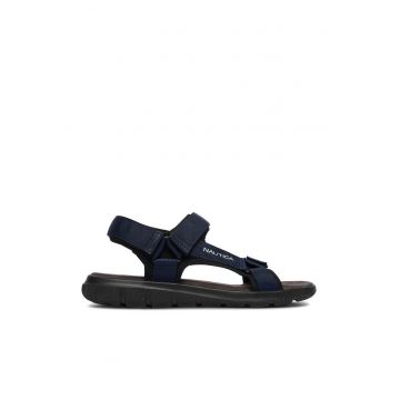 Sandale barbatesti -  bleumarin - textil - sistem inchidere Velcro