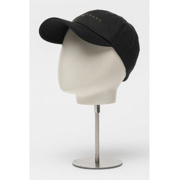 Sapca din bumbac organic Linear - Negru