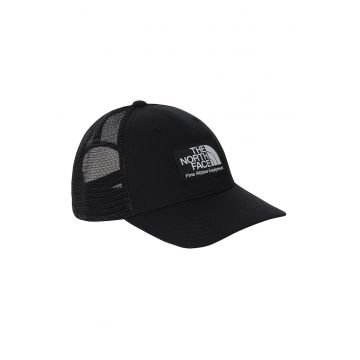 Sapca trucker cu logo pentru drumetii - Negru