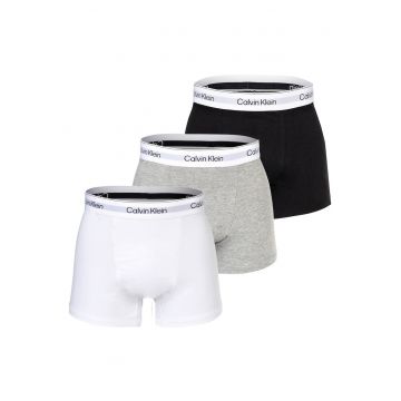 Set de boxeri relaxed fit Icon - 3 perechi - Alb/Negru/Gri