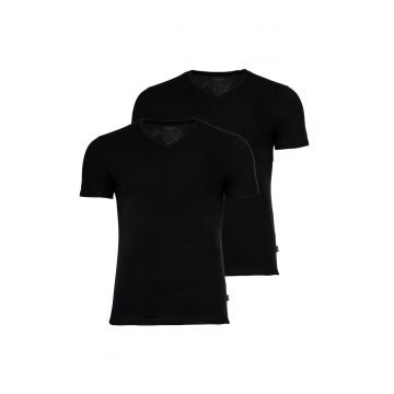 Set de tricouri slim fit - 2 piese - Negru