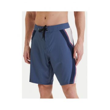Sort de baie barbati -  poliester - albastru - 88% poliester - 12% elastan