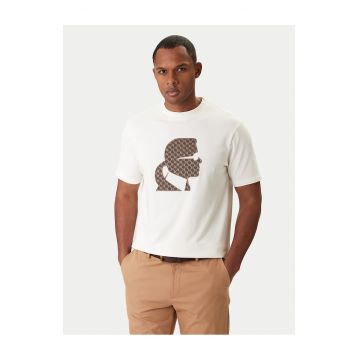 Tricou Barbati -  55% viscoza - 45% poliester - Ecru
