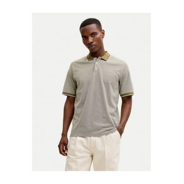Tricou barbati -  bumbac organic/poliester reciclat - verde