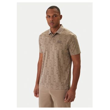 Tricou barbati  poliester - bej