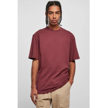 Tricou din bumbac cu decolteu la baza gatului