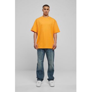 Tricou din bumbac cu decolteu la baza gatului