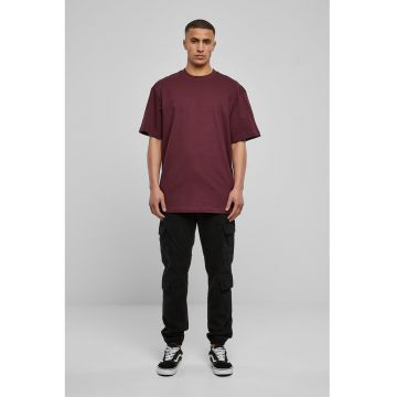 Tricou din bumbac cu decolteu la baza gatului