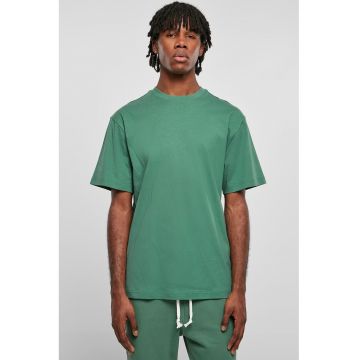 Tricou din bumbac cu decolteu la baza gatului