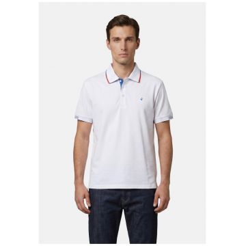 Tricou polo cu croiala regular-fit - Alb