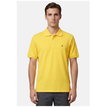 Tricou polo cu croiala slim-fit - Galben