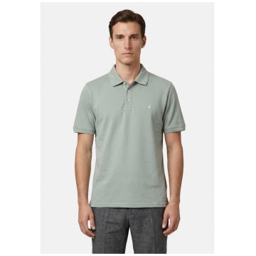 Tricou polo cu croiala slim-fit - Verde pal