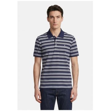 Tricou polo cu dungi - Bleumarin