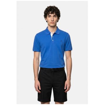 Tricou polo cu model uni - Albastru royal