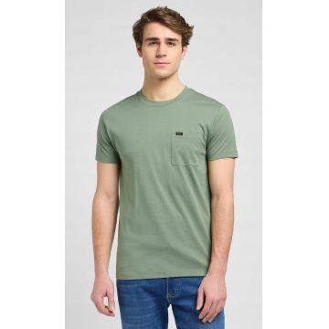 Tricou  ULTIMATE POCKET TEE - slim fit - verde - bumbac - Verde