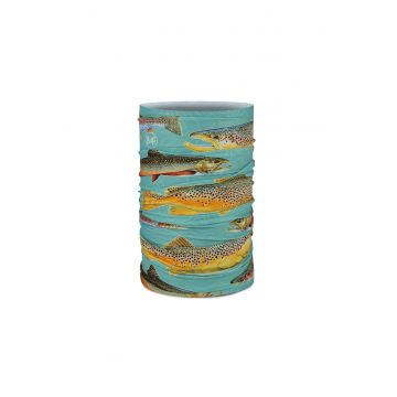 Bandana  Coolnet UV - culoare trout multicolor - multisport - pentru adulti - marime universala