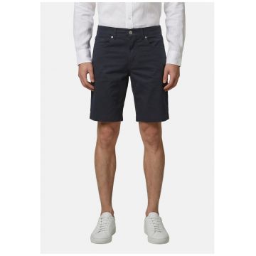 Blugi scurti cu model uni - Bleumarin