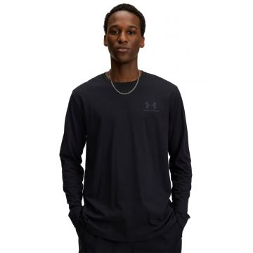 Bluza lejera cu decolteu la baza gatului - Negru stins