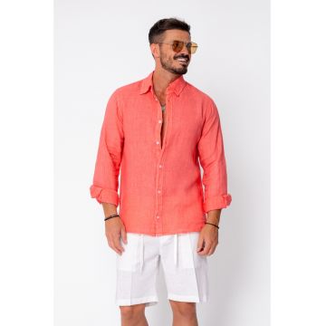 Camasa din 100% In de plaja Coral 22180 - Coral