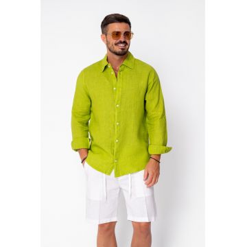 Camasa din 100% In de plaja Green 22176 - Verde