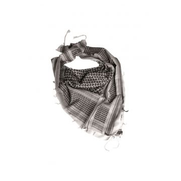 Esarfa Shemag Alb/Negru