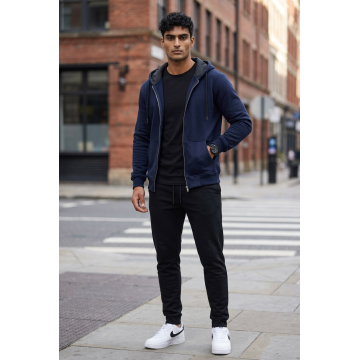 Hanorac barbati slim fit bleumarin 13531