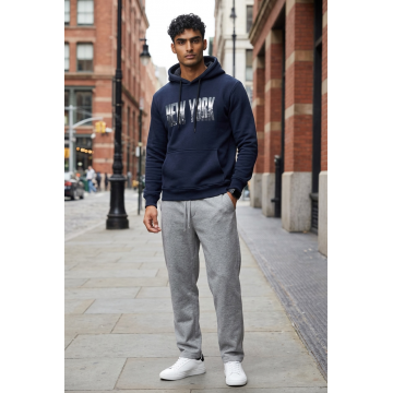 Hanorac barbati slim fit bleumarin 13532