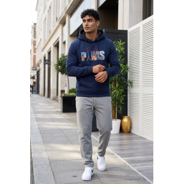 Hanorac barbati slim fit bluemarin 13511