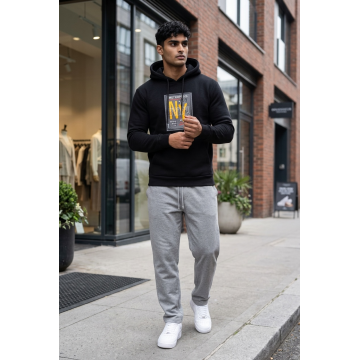 Hanorac barbati slim fit negru 13512