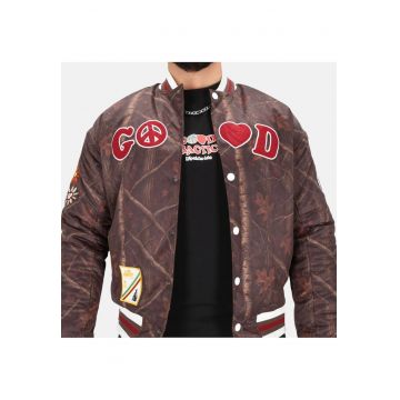 Jacheta bomber unisex cu imprimeu