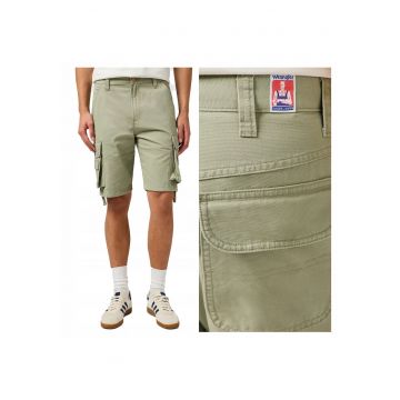 Pantaloni Barbati Scurti -  CJ Cargo Shorts - Verde - Bumbac - Design Clasic Casual - Ideal Pentru Uz Zilnic - Material Premium Confortabil - 5 Buzunare - Lungime Scurta - Verde