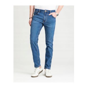 Pantaloni Jeans -  Greensboro - Marime 30/30 - Croi Straight Fit - Stil Drept - Inaltimea Taliei Mica - Inchidere Fermuar - Albastru