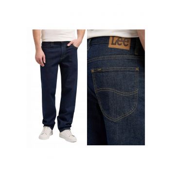 Pantaloni Jeans -  Haden - Marime 33/32 - Croi Relaxed Fit - Stil Drept - Inaltimea Taliei Medie - Numar De Buzunare 5 - Albastru