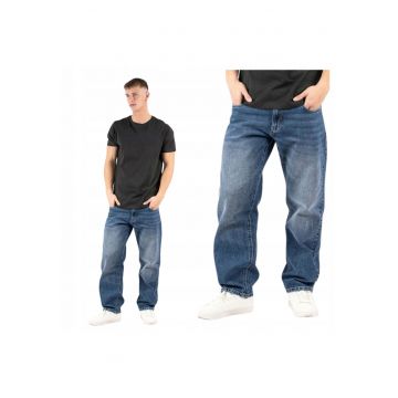 Pantaloni Jeans -  Jason 2228 - 31/34 - Croi: Loose Fit - Stil: Lejer - Inaltimea Taliei: Medie - Pantaloni: Largi - Albastru