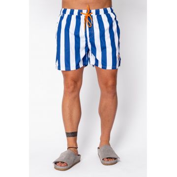 Pantaloni scurti de baie Line Blue/White 22416 - BLUE