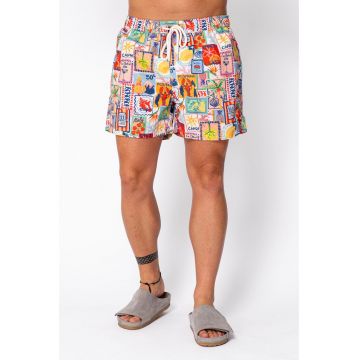 Pantaloni scurti de baie Postage Color 22441 - Multicolor