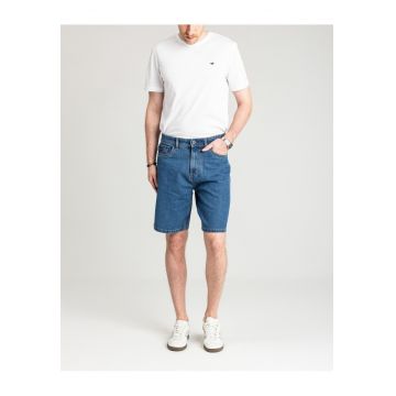 Pantaloni Scurti Din Denim -  Justin - Justin 2239 - 32 - Culoare: Albastru - Material: 100% Bumbac - Croi: Regular Fit - Numar De Buzunare: 5 - Albastru