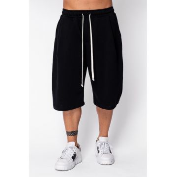 Pantaloni scurti Super Oversized Balloon Fit Black 22385 - Negru