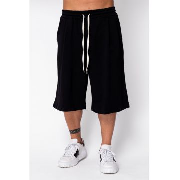 Pantaloni scurti Super Oversized drepti Black 22410 - BLUE