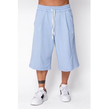 Pantaloni scurti Super Oversized drepti Blue 22405 - BLUE