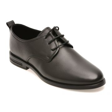 Pantofi eleganti OTTER negri, 1453, din piele naturala
