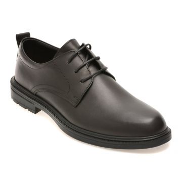 Pantofi eleganti OTTER negri, A60, din piele naturala