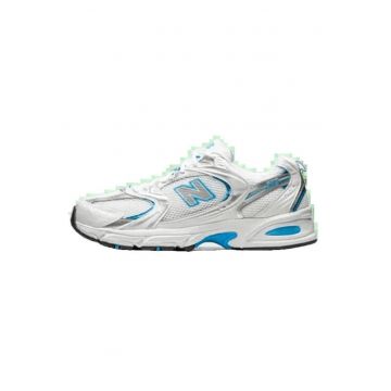 Pantofi sport  530 - alb/albastru - design retro - confort sporit